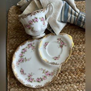 Royal Albert Dimity Rose Tennis plate